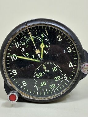 Soviet AirForce Russian Cockpit A4C-1 Su/MiG USSR Bomber Aviation Clock